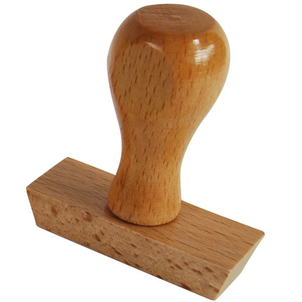 Empreinte pour timbre en bois 2 lignes sans cadre - Vignette 2