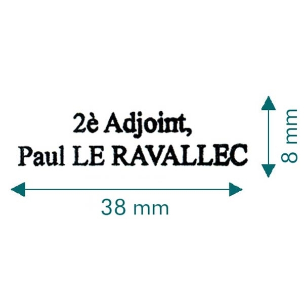 Empreinte 2 lignes sans cadre - Vignette 2