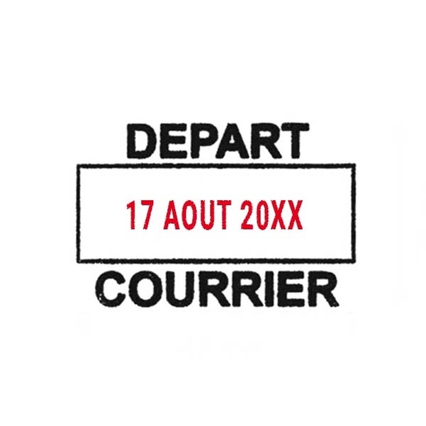 Empreinte dateur 2 lignes sans cadre - Vignette 3