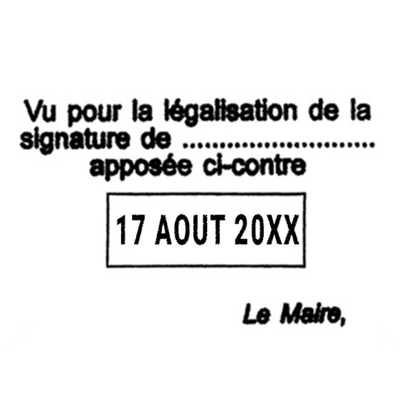 Empreinte dateur 4 lignes sans cadre