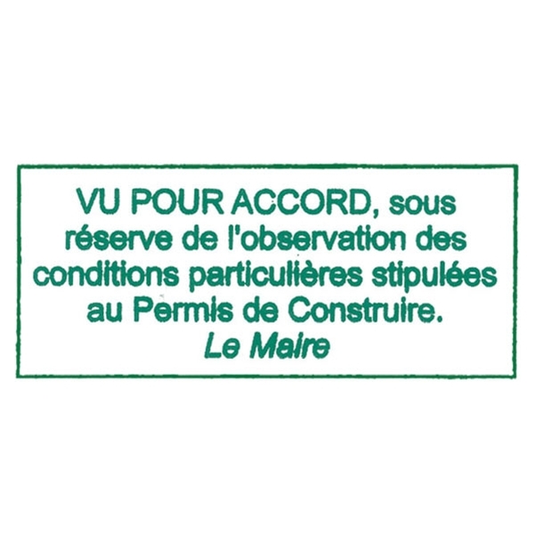 Empreinte 5 lignes avec cadre