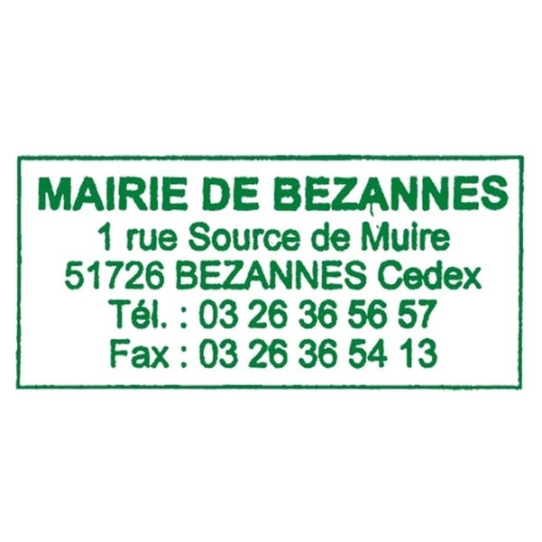 Empreinte 5 lignes avec cadre - Vignette 2