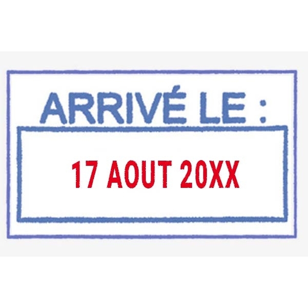 Empreinte dateur 1 ligne avec cadre - Vignette 2