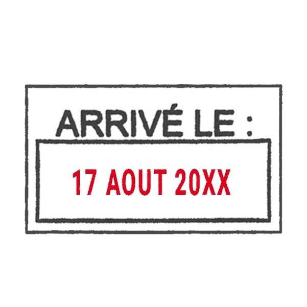 Empreinte dateur 1 ligne avec cadre - Vignette 3