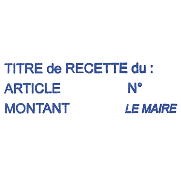 Timbre bois 3 lignes sans cadre