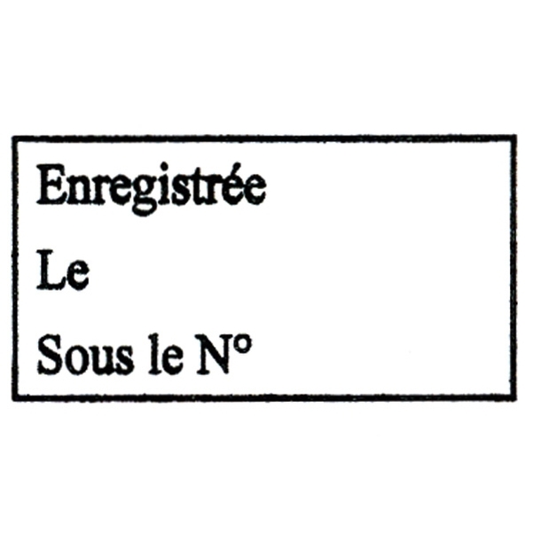 Timbre bois 3 lignes avec cadre