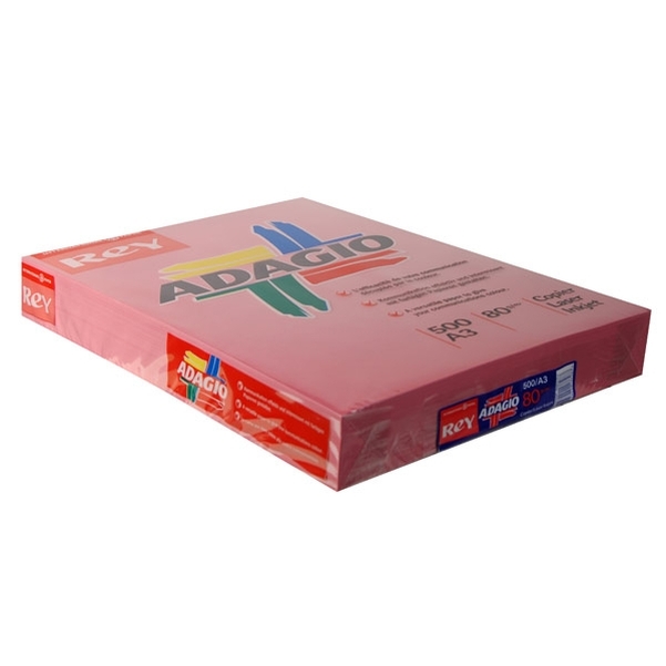 Ramette papier A3 80g grenadine