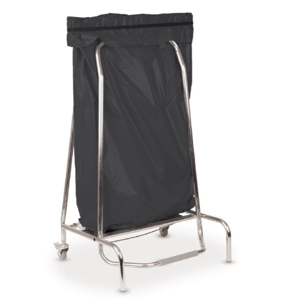 Porte sac poubelle en inox