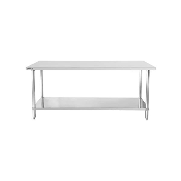 Table de travail inox 700 avec étagère 800 mm