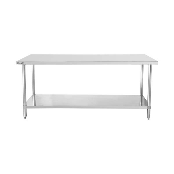 Table de travail inox 700 avec étagère 1000 mm