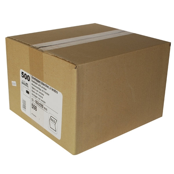 500 Enveloppes C5 blanches avec fenêtre 90g - Vignette 2