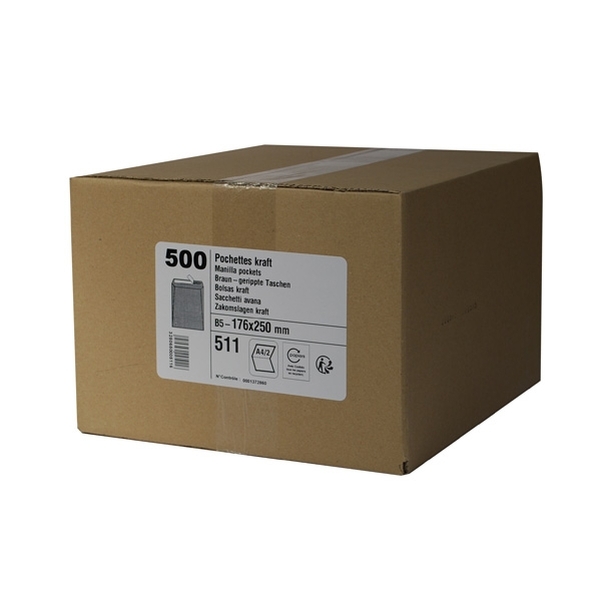 500 Sacs B5 kraft 90g