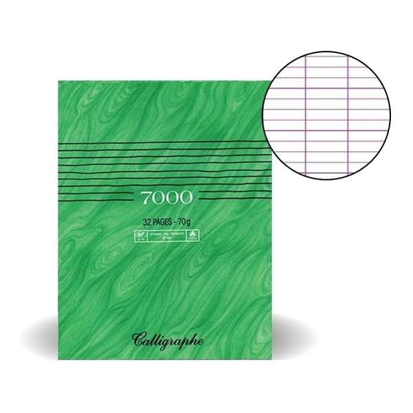 Cahier Calligraphe 17x22cm 32p séyès
