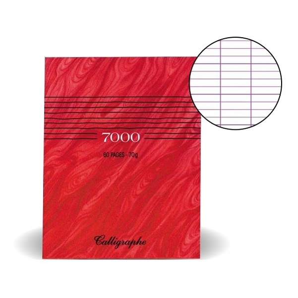 Cahier Calligraphe 17x22cm 60p séyès