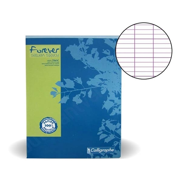 Cahier piqué recyclé 17x22cm 96p séyès