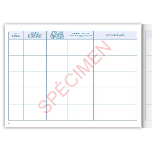 Registre des rectifications matérielles d'Etat Civil - Vignette 2