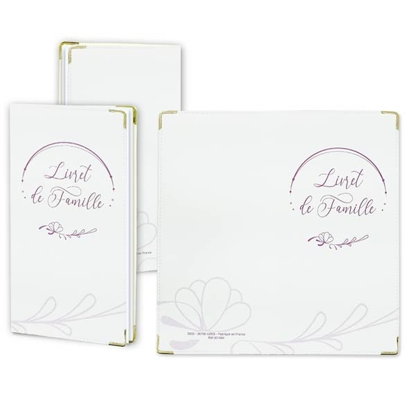 Etui livret de famille Camélia Rose - Vignette 2
