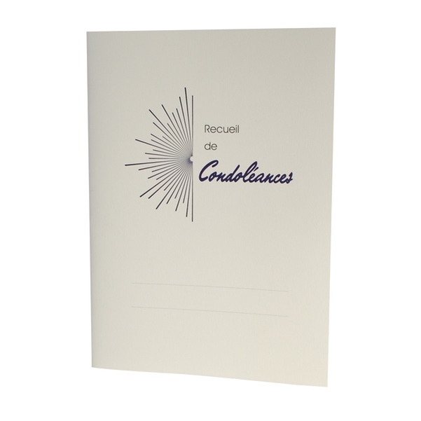 Cahier de condoléances 24 pages