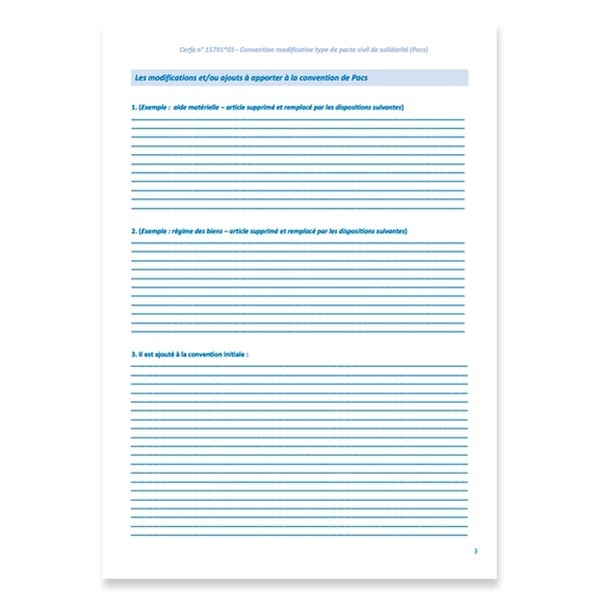 Convention modificative type pour PACS - Vignette 3