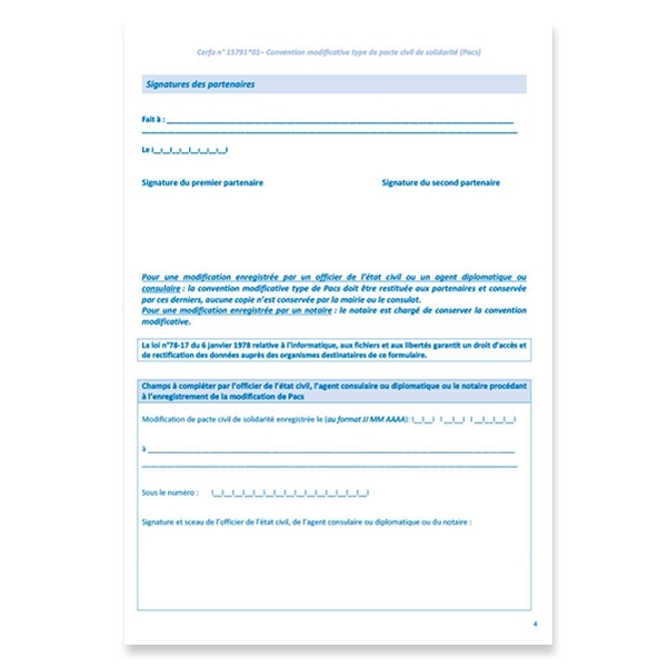 Convention modificative type pour PACS - Vignette 4