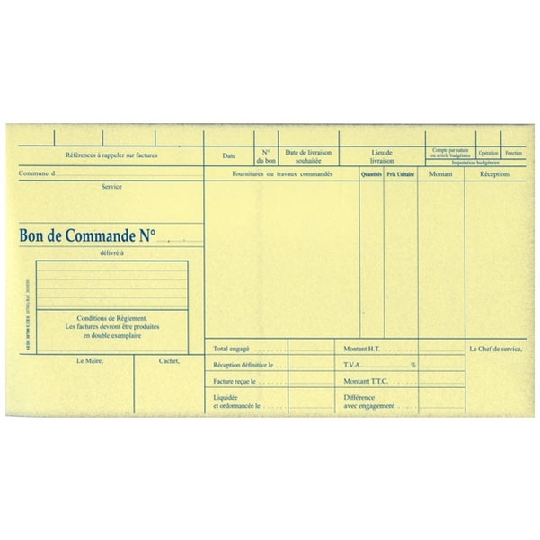 Carnet de 50 bons de commande en tripli - Vignette 2