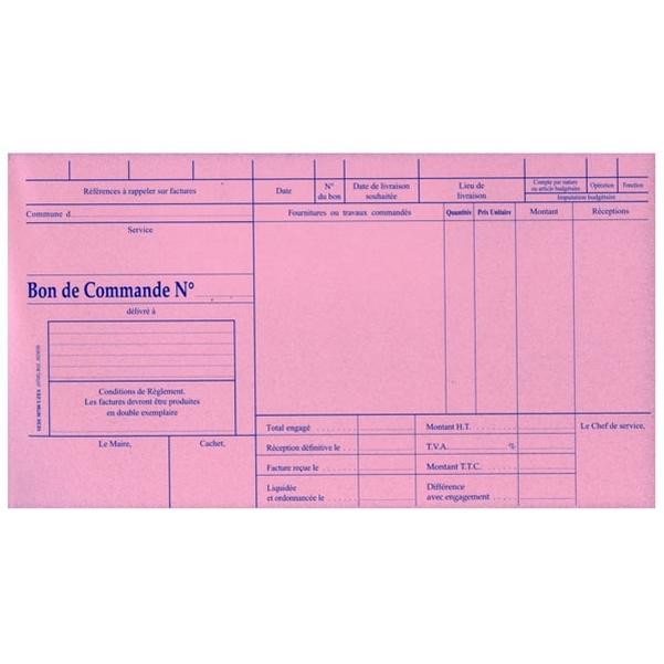 Carnet de 50 bons de commande en tripli - Vignette 3