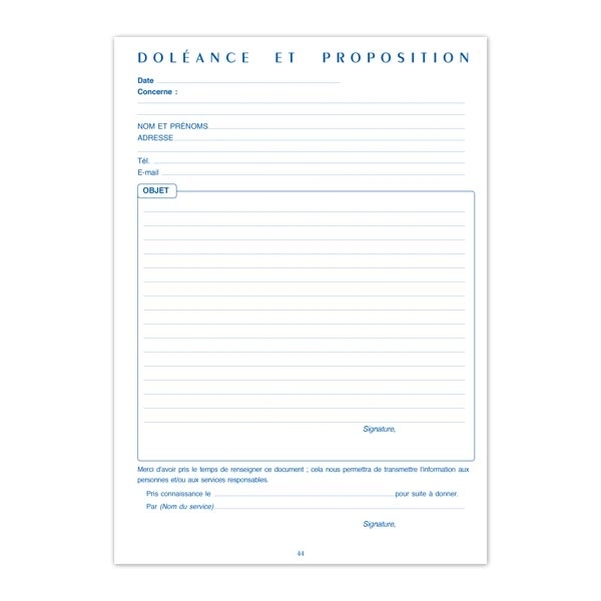 Registre de doléances et propositions - Vignette 3