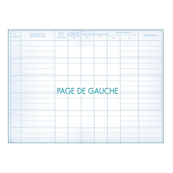 Registre chronologique de publication, d'affichage et de notification des actes administratifs - Vignette 2
