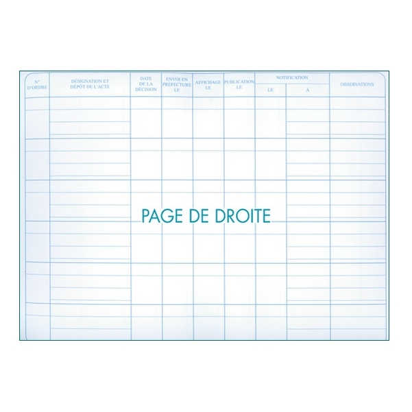 Registre chronologique de publication, d'affichage et de notification des actes administratifs - Vignette 3