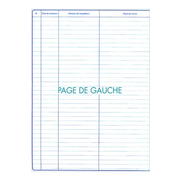 Registre de réception de courrier 200 pages - Vignette 2
