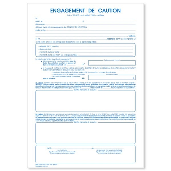 Engagement de caution