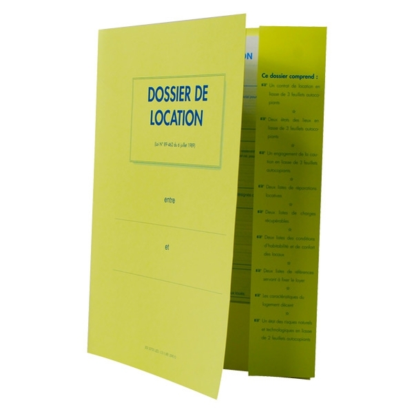 DOSSIER COMPLET DE LOCATION LOGEMENT NU