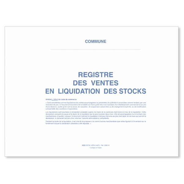 Registre des ventes en liquidation des stocks - Vignette 2