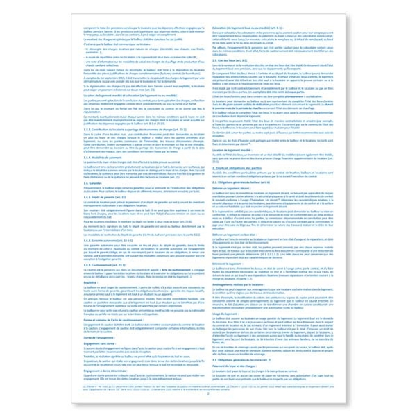 Notice d'information annexée aux contrats de location à usage de résidence principale - Vignette 2
