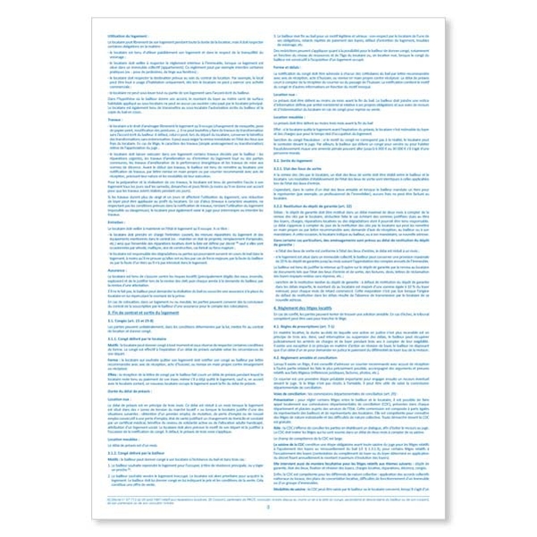 Notice d'information annexée aux contrats de location à usage de résidence principale - Vignette 3
