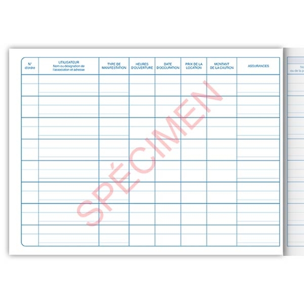 Registre d'occupation de la salle polyvalente avec option restauration - Vignette 2