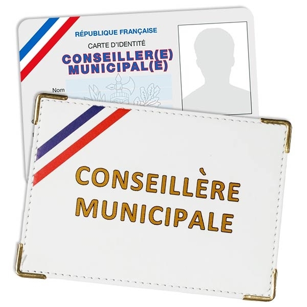 Carte identité de Conseillère Municipale avec étui nominatif