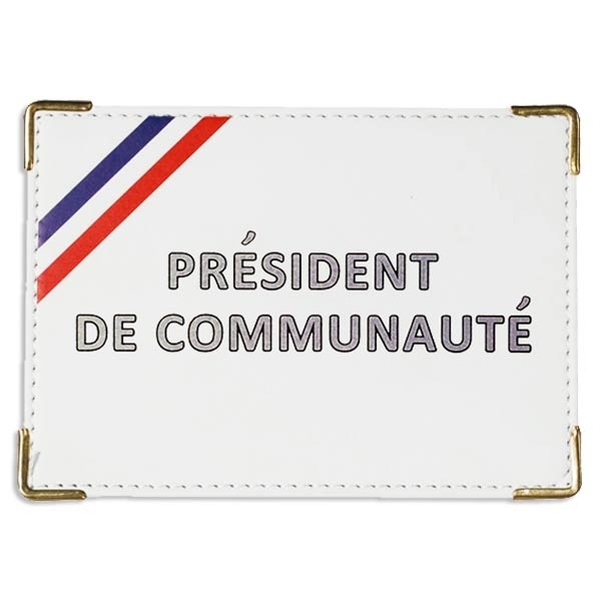 Carte identité de Président de Communauté avec étui nominatif - Vignette 4