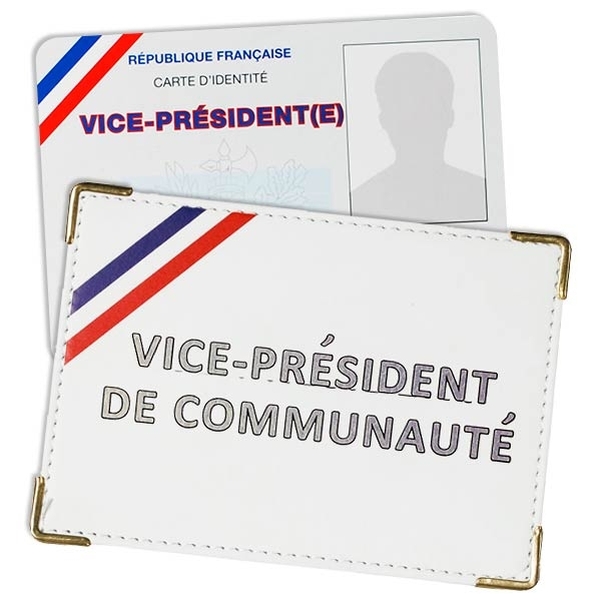 Carte identité de Vice-Président de Communauté avec étui nominatif