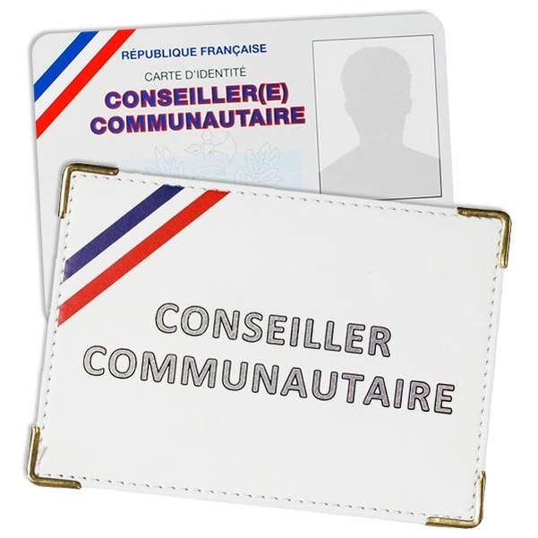 Carte identité de Conseiller Communautaire avec étui nominatif