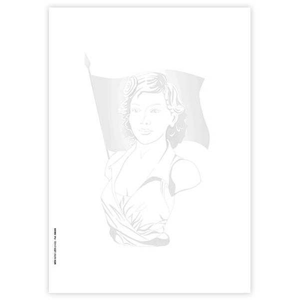 Ramette de 500 feuilles avec Marianne tramée noir sur papier permanent