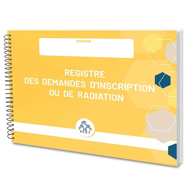 Registre des demandes d'inscription ou de radiation sur liste électorale