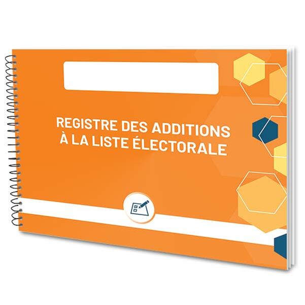 Registre des additions à la liste électorale
