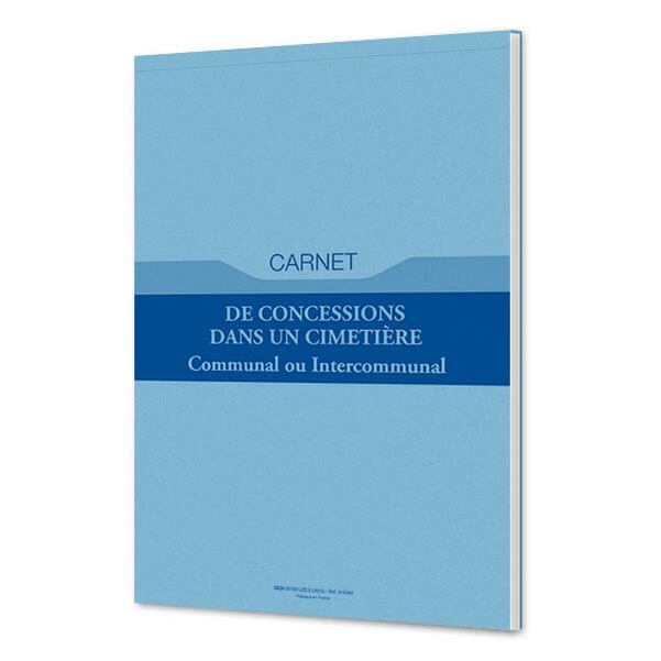 Carnet de concessions dans le cimetière
