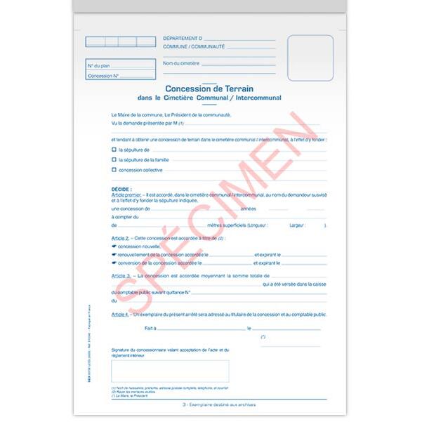 Carnet de concessions dans le cimetière - Vignette 4