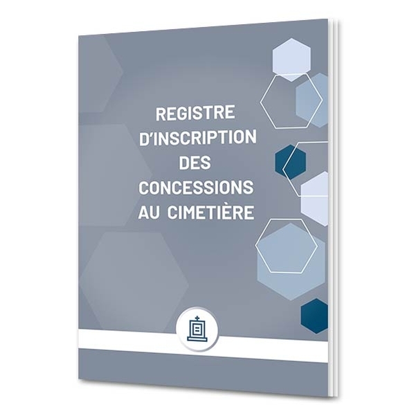Registre des concessions au cimetière