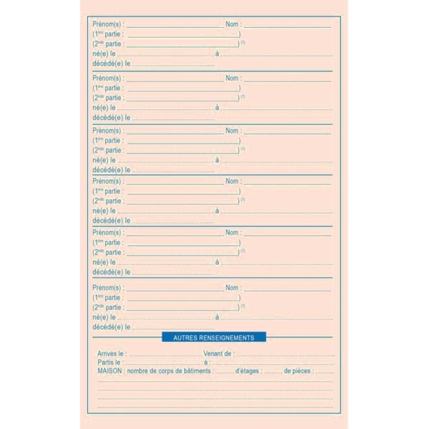 Fiche de renseignements par famille - Vignette 2