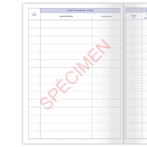 Registre de délivrance et de suivi des cartes professionnelles des agents de police municipale - Vignette 2