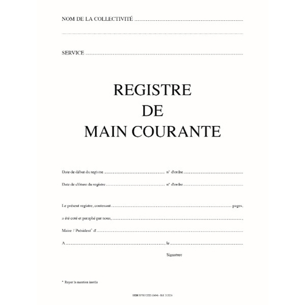 Registre de main courante 200 pages - Vignette 2