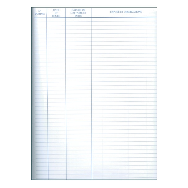 Registre de main courante 200 pages - Vignette 3